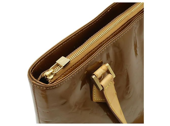 Bolso Tote Louis Vuitton Vernis Houston Bronze Metálico Bronce - vista 5