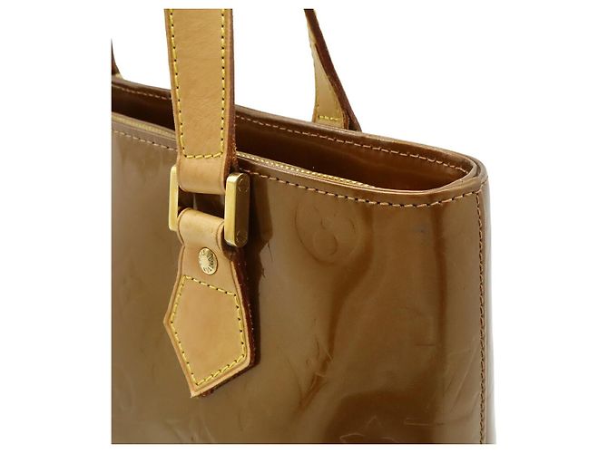 Bolso Tote Louis Vuitton Vernis Houston Bronze Metálico Bronce - vista 8