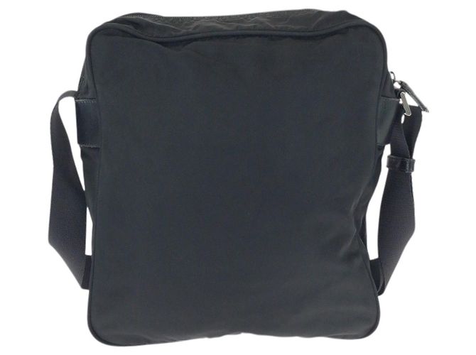 Borsa a tracolla Prada Nylon Tessuto Triangle Logo Nero - vista 2