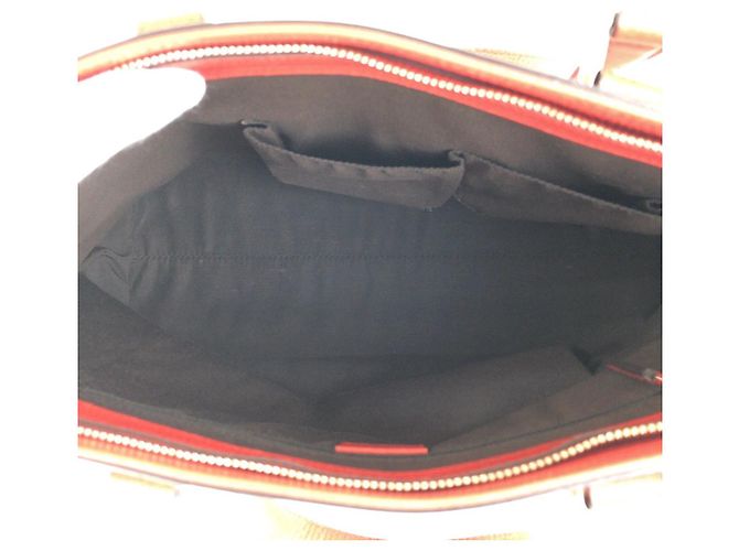 Bolso tote de cuero Gucci Bamboo con borla Roja - vista 8