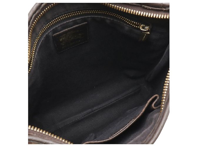 Borsa a tracolla in PVC e pelle Burberry Nova Check Marrone Beige - vista 7