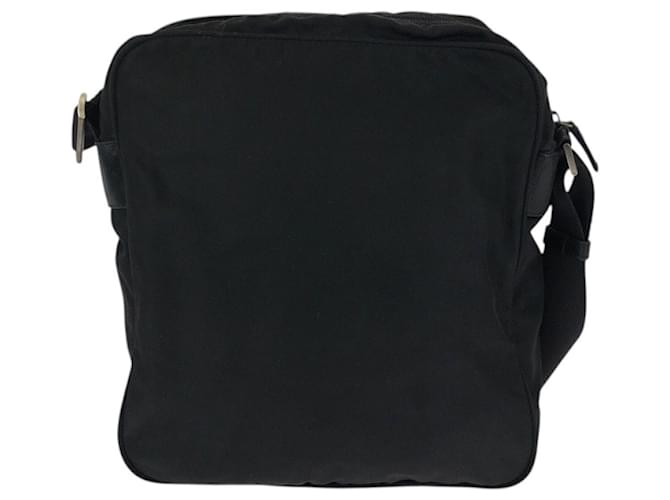 Borsa a tracolla in nylon Tessuto con logo triangle Prada Nero - vista 2