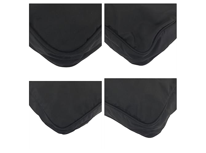 Borsa a tracolla in nylon Tessuto con logo triangle Prada Nero - vista 3