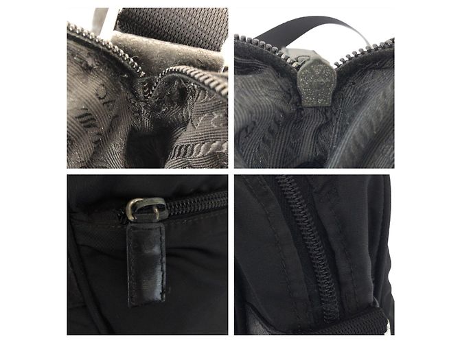Borsa a tracolla in nylon Tessuto con logo triangle Prada Nero - vista 4