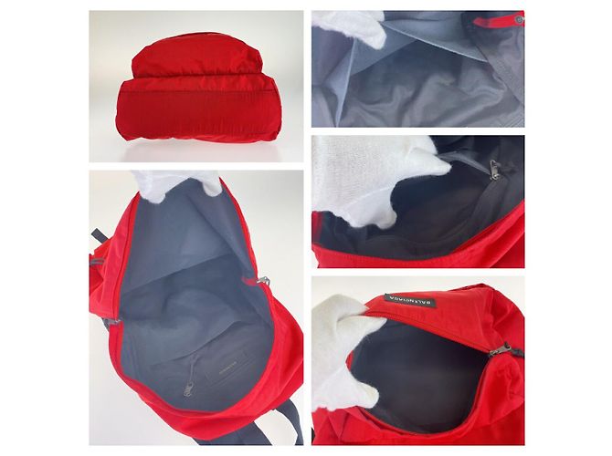 Balenciaga Nylon Explorer Rucksack Rot - Ansicht 7