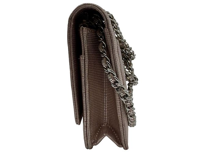 Chanel WOC Wallet on Chain Rosé Metallic Mesh Effect Rosa - vista 4