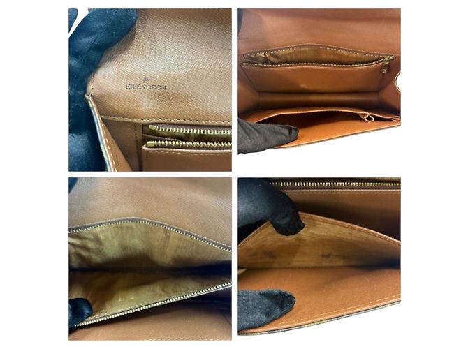 Clutch Louis Vuitton Monogram Pochette Dame Marrone - vista 8