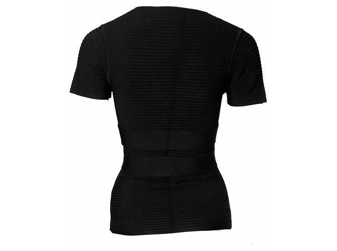 T by Alexander Wang, top elástico negro con tiras cruzadas - vista 3