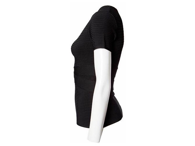T by Alexander Wang, top elástico negro con tiras cruzadas - vista 4