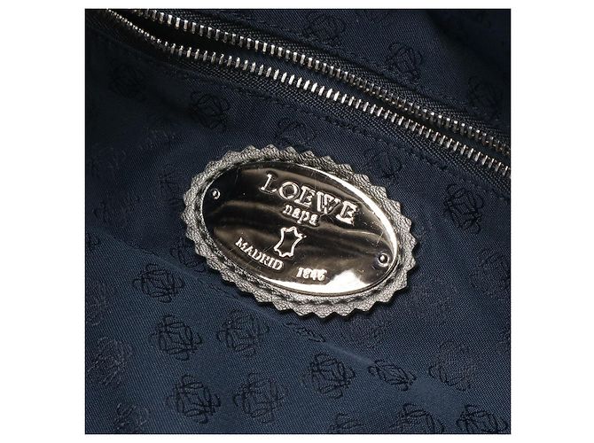 Bolsa de ombro Loewe Viento 30 Anagram em couro nappa Prata Metálico - vista 8