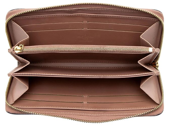 Portafoglio Zippy Louis Vuitton Monogram Vernis Marrone Beige - vista 5