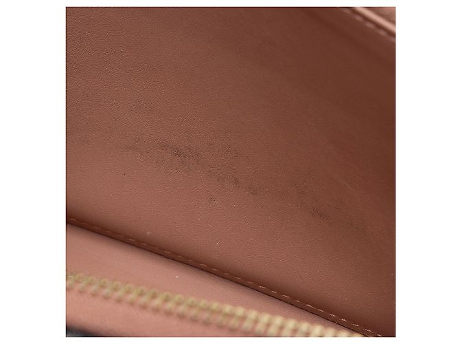 Portafoglio Zippy Louis Vuitton Monogram Vernis Marrone Beige - vista 9