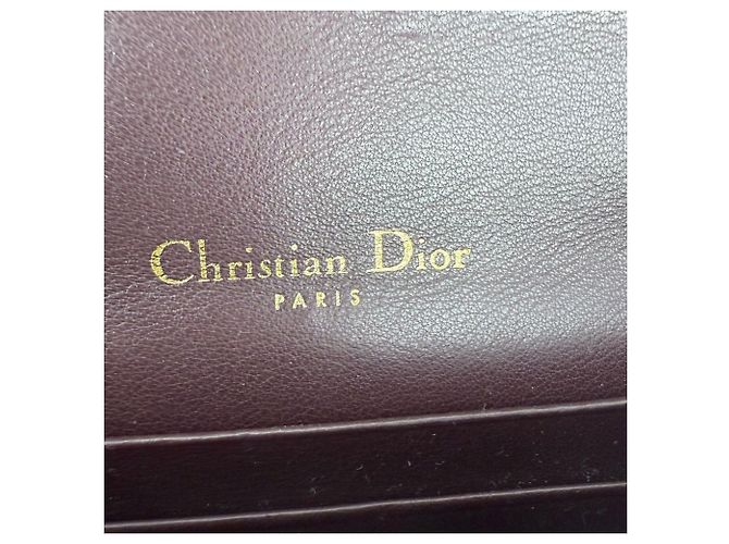 Borsa a tracolla clutch Christian Dior Oblique Saddle Bordeaux Rosso - vista 10