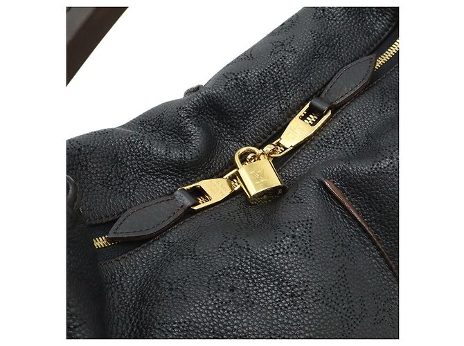 Borsa Louis Vuitton Mahina Selene MM Nera Nero - vista 5