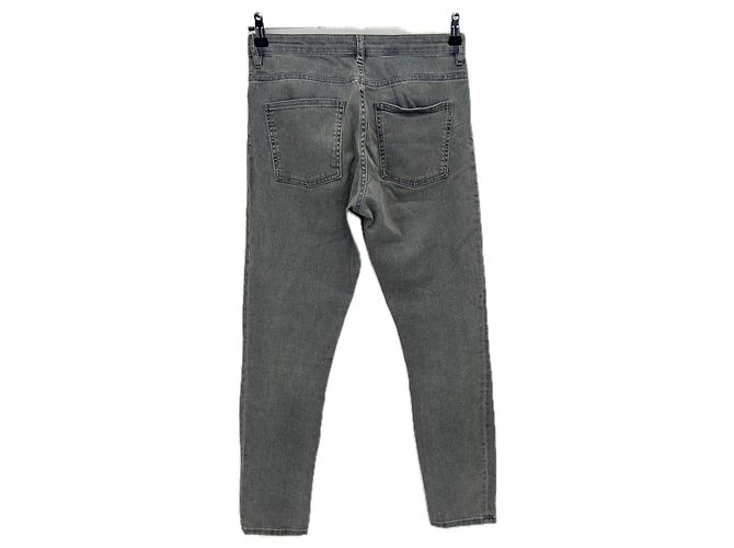 Cos Jeans aus Baumwolle Grau Größe 28 US - Ansicht 2