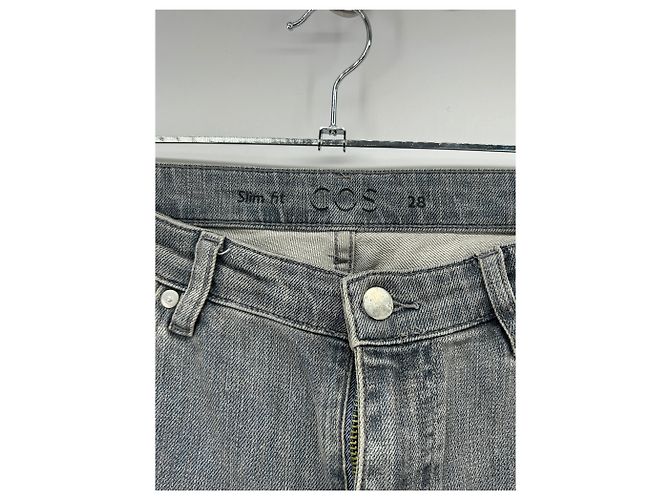 Cos Jeans aus Baumwolle Grau Größe 28 US - Ansicht 3