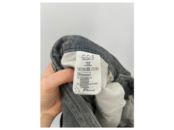 Cos Jeans aus Baumwolle Grau Größe 28 US - Ansicht 4