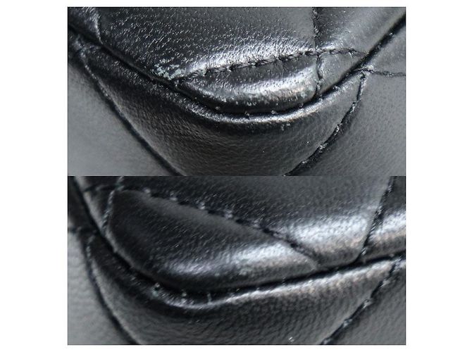 Borsa a tracolla Chanel Mini Classic in agnello Nero - vista 4