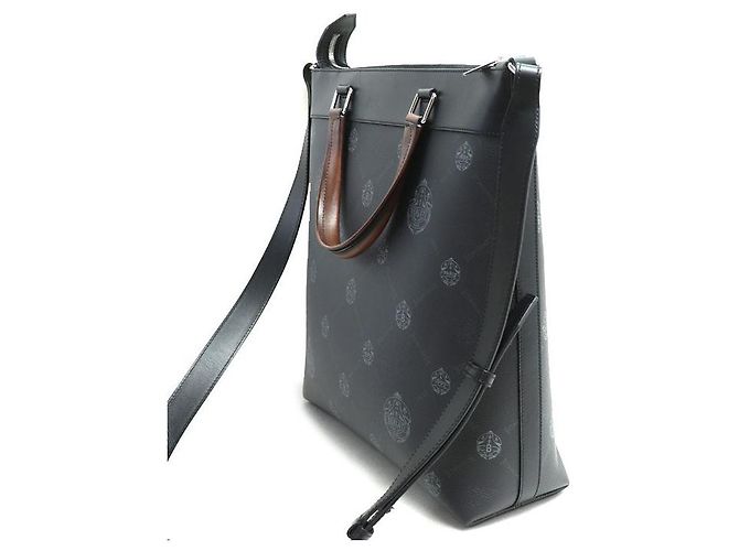 Borsa Tote Verticale 2way Berluti Passenger Marrone Nero - vista 2