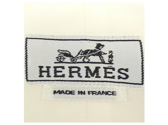 Hermès Hermes Baumwollhemd Weiß - Ansicht 4