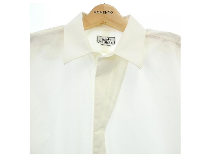 Hermès Hermes Baumwollhemd Weiß - Ansicht 5