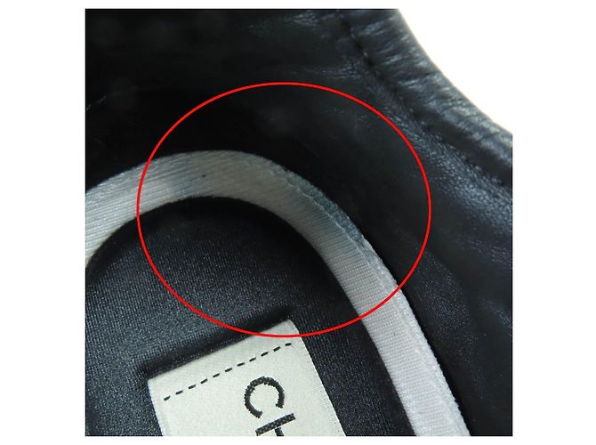 Chanel COCO Mark Leder-Sneaker Schwarz - vista 13