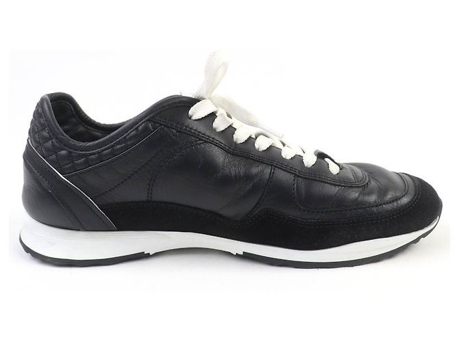Chanel COCO Mark Leder-Sneaker Schwarz - vista 5