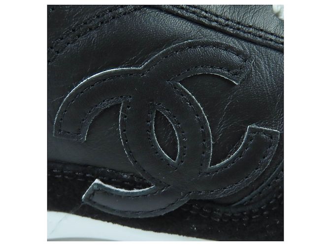 Chanel COCO Mark Leder-Sneaker Schwarz - vista 8