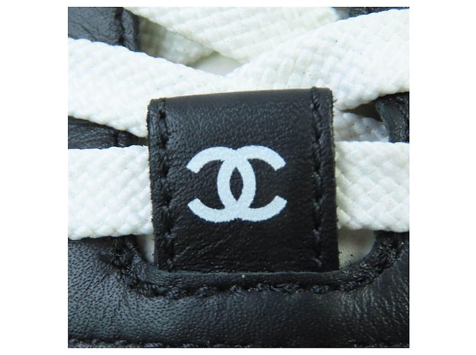 Chanel COCO Mark Leder-Sneaker Schwarz - vista 9