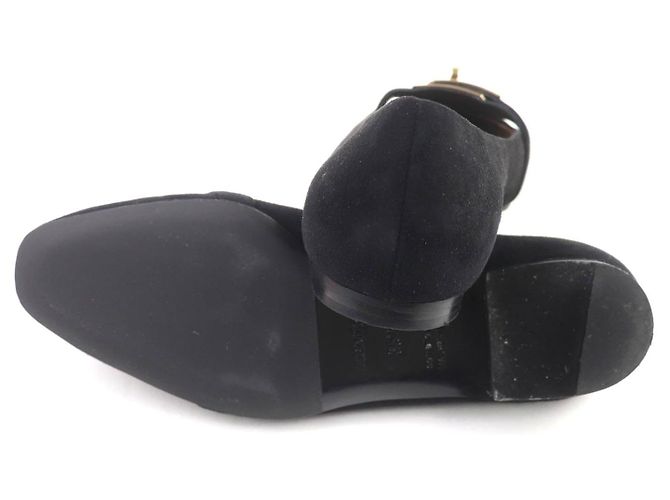 Hermès Décolleté Bilbao Kelly Buckle Suede Hermes Nero - vista 7