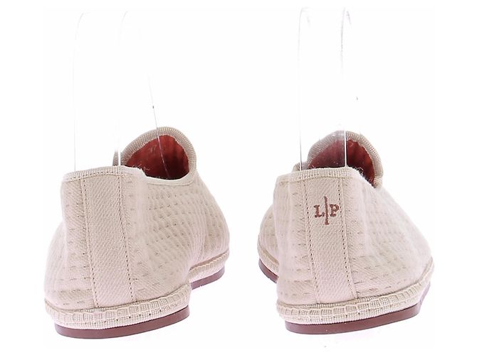 Loro Piana Ballerinas aus Ecru-Canvas Beige - Ansicht 3