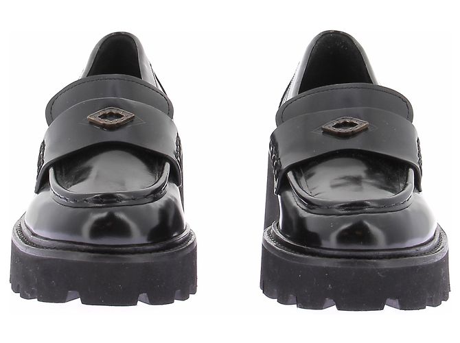 Ba&Sh Mocassini in pelle nera Nero - vista 2