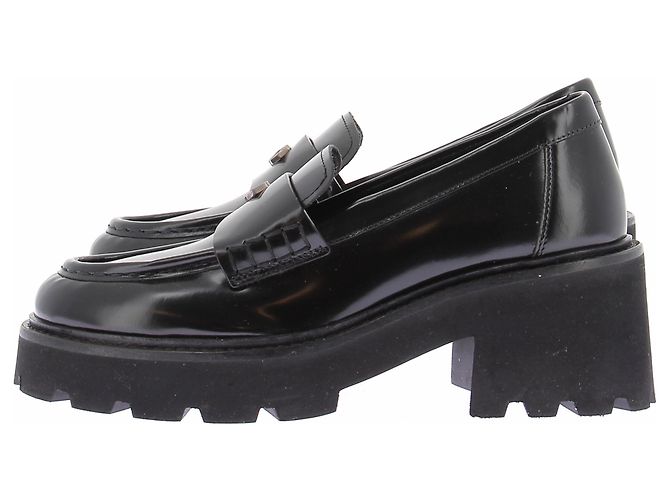 Ba&Sh Mocassini in pelle nera Nero - vista 5