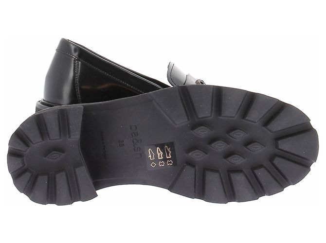 Ba&Sh Mocassini in pelle nera Nero - vista 7