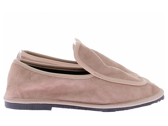 Autre Marque Mocassini in scamosciato beige "Melanie" - vista 4
