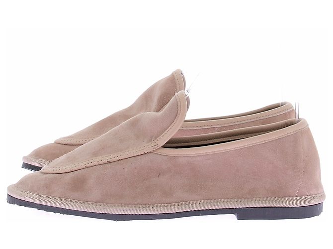Autre Marque Mocassini in scamosciato beige "Melanie" - vista 5