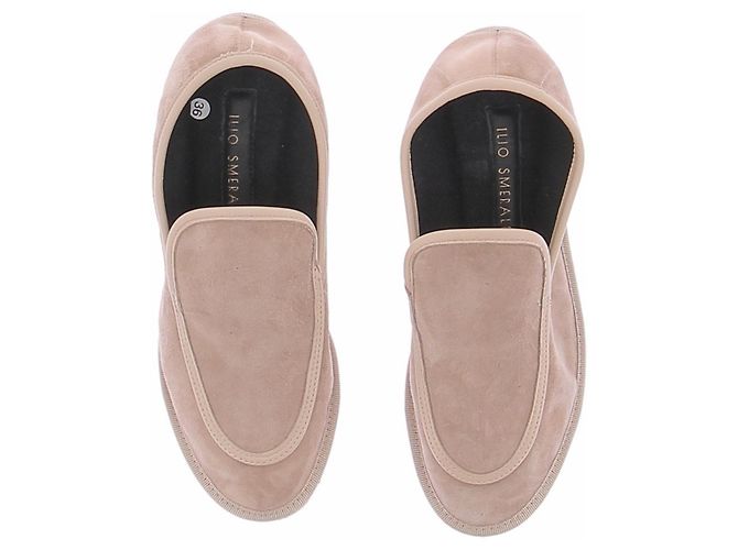 Autre Marque Mocassini in scamosciato beige "Melanie" - vista 6