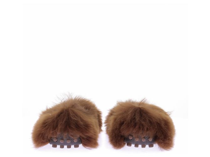 Tod's Mocassini "Gommimo" in shearling marrone - vista 3