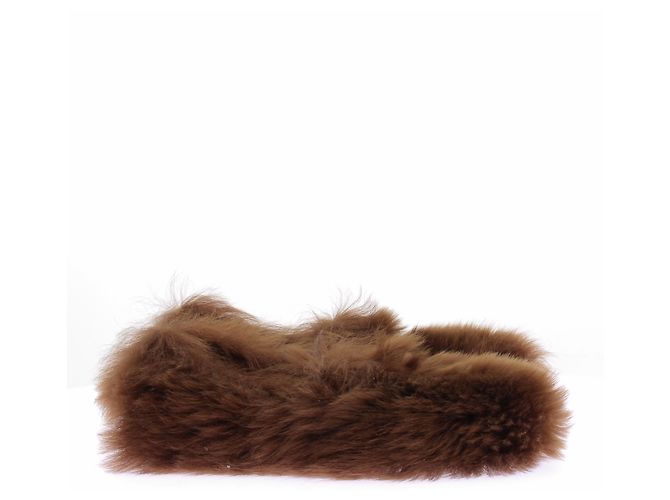 Tod's Mocassini "Gommimo" in shearling marrone - vista 4