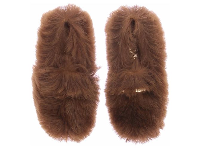 Tod's Mocassini "Gommimo" in shearling marrone - vista 6