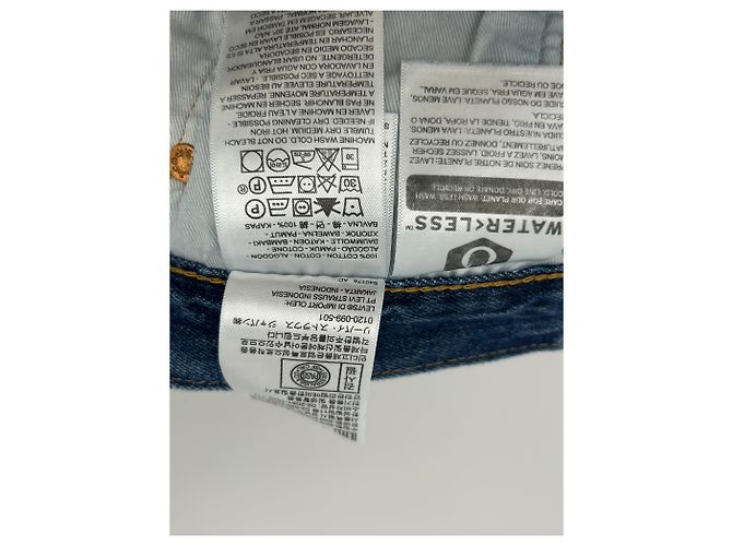 Jeans Levi's 501 blu in cotone - vista 4