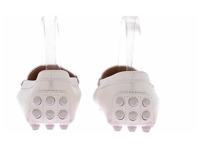 Tod's Mocasines de cuero blancos - vista 3