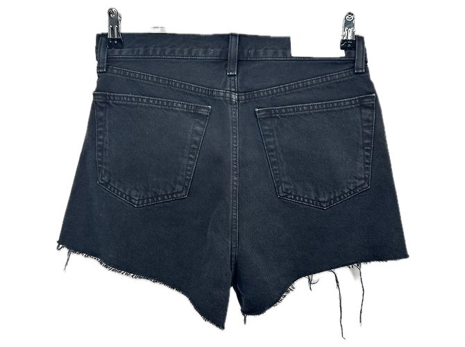 Autre Marque Pantaloncini RE DONE in cotone neri Nero - vista 2