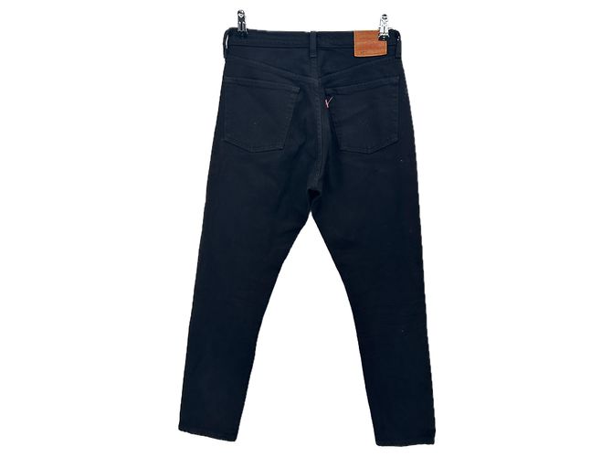 Jeans Levi's 501 in denim nero - vista 2