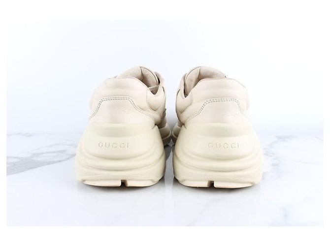Gucci Sneakers Laiton Square Logo Bianco - vista 4