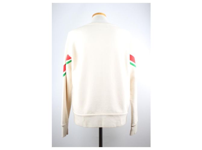 Gucci Sweatshirt mit GG-Logo und Rundhalsausschnitt Weiß - Ansicht 4