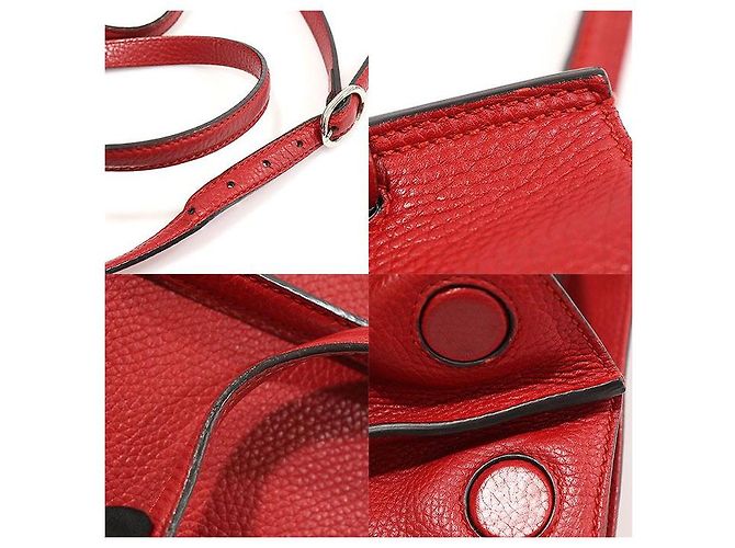Gucci Piccola borsa a manico Bamboo in pelle rossa Rosso - vista 6