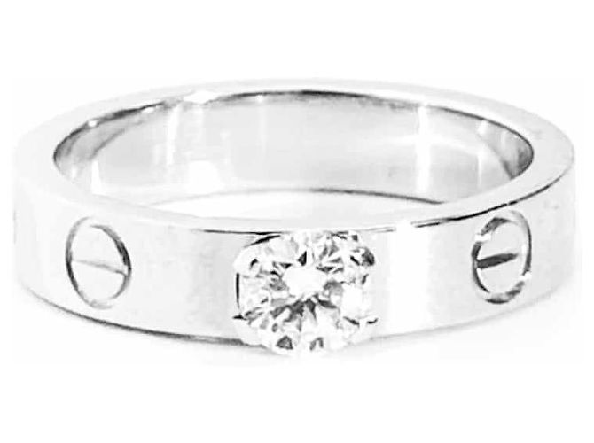 Cartier Love Ring Solitär Diamant Ehering Carat Weiß - Ansicht 2