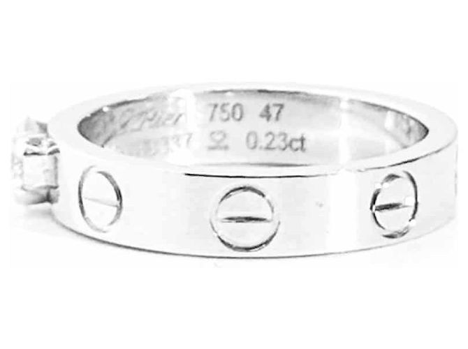 Cartier Love Ring Solitär Diamant Ehering Carat Weiß - Ansicht 4