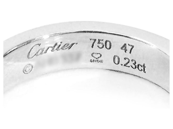 Cartier Love Ring Solitär Diamant Ehering Carat Weiß - Ansicht 7